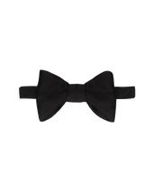 Large Bow Tie - Black Grosgrain