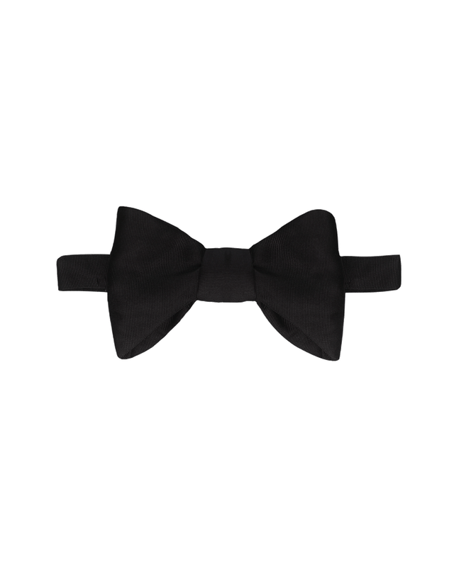 Large Bow Tie - Black Grosgrain