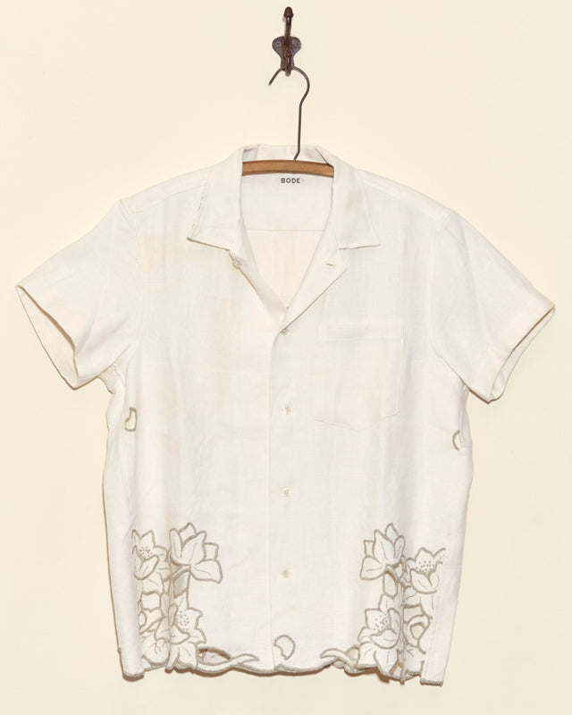 Floating Lily Short Sleeve Shirt - M
