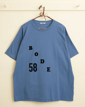 Flocked Bode Tee - Blue