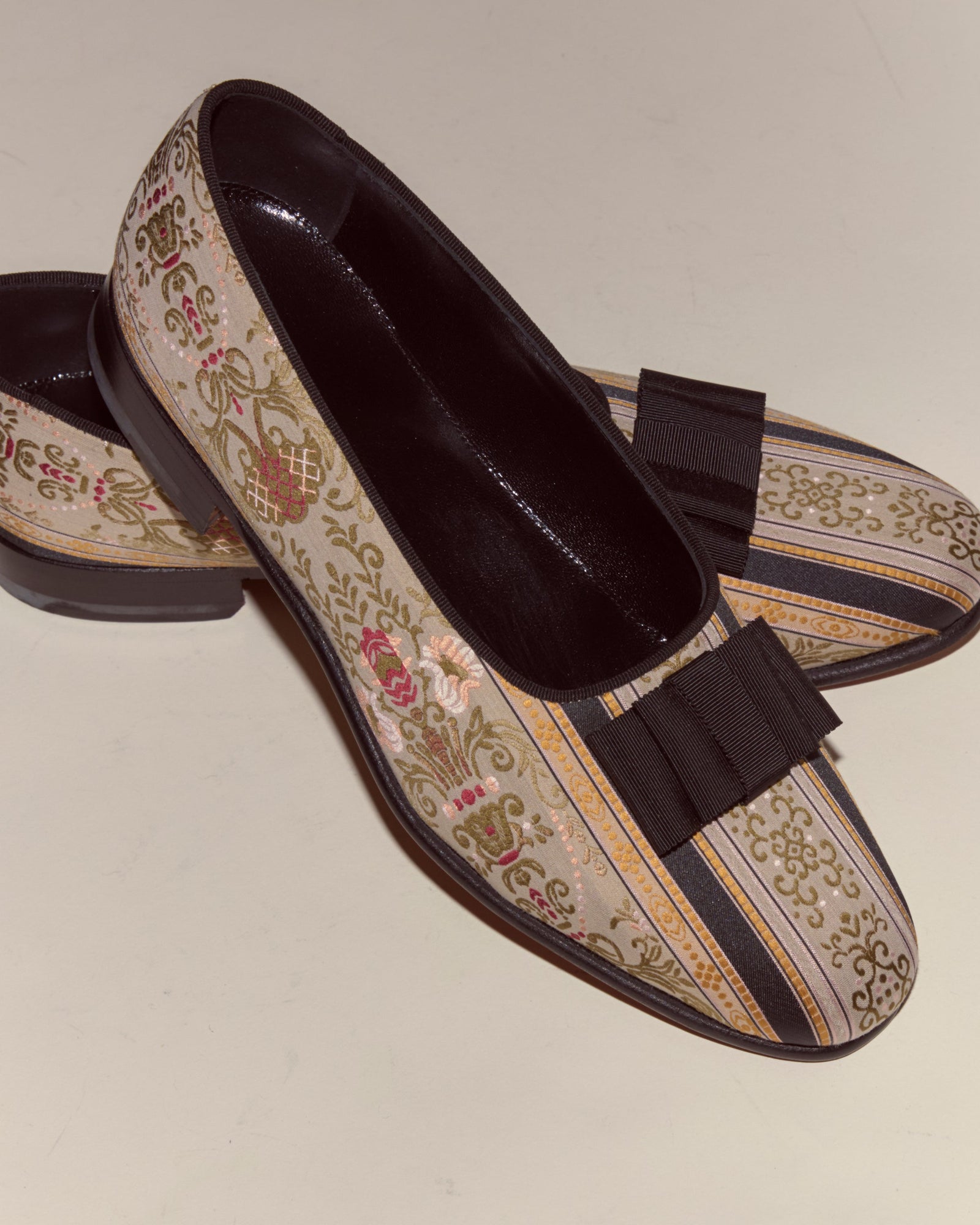 Floret Brocade Opera Pumps