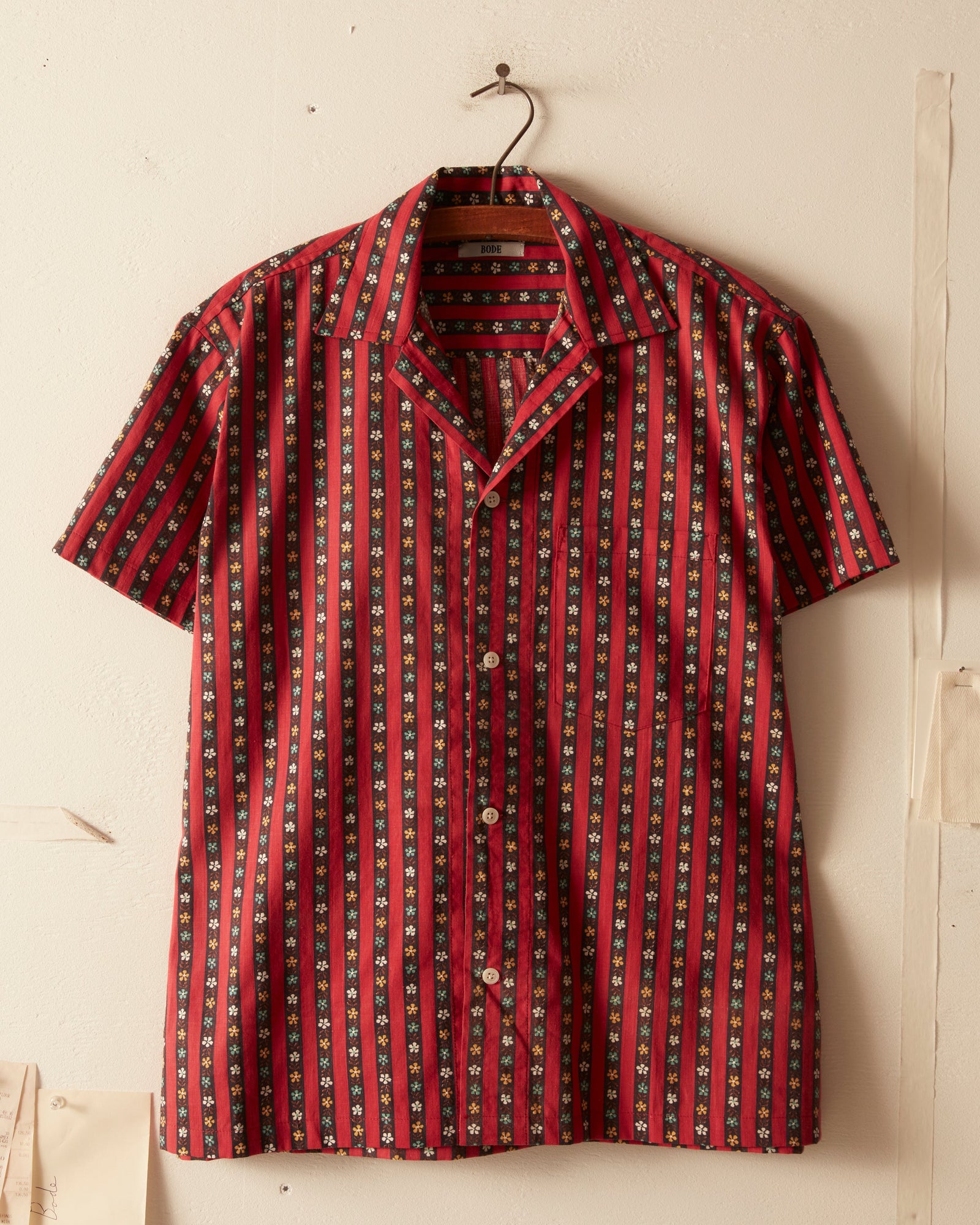 Flower Ribbon Short Sleeve Shirt Xs S