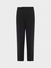 Pantalone In Tropical Di Lana Nero Houdini