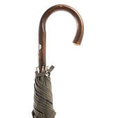 Polished Italian Chestnut Solid Stick Umbrella