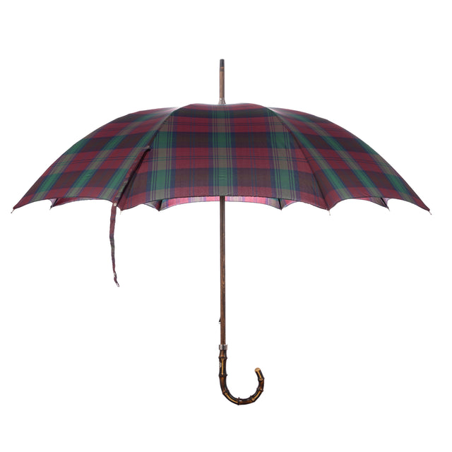 Tartan Japanese Bamboo Fit-Up Umbrella