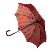 Tartan Flamed Solid Stick Umbrella