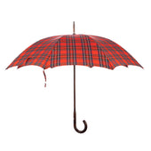 Tartan Flamed Solid Stick Umbrella