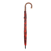 Tartan Polished Chestnut Storm Umbrella