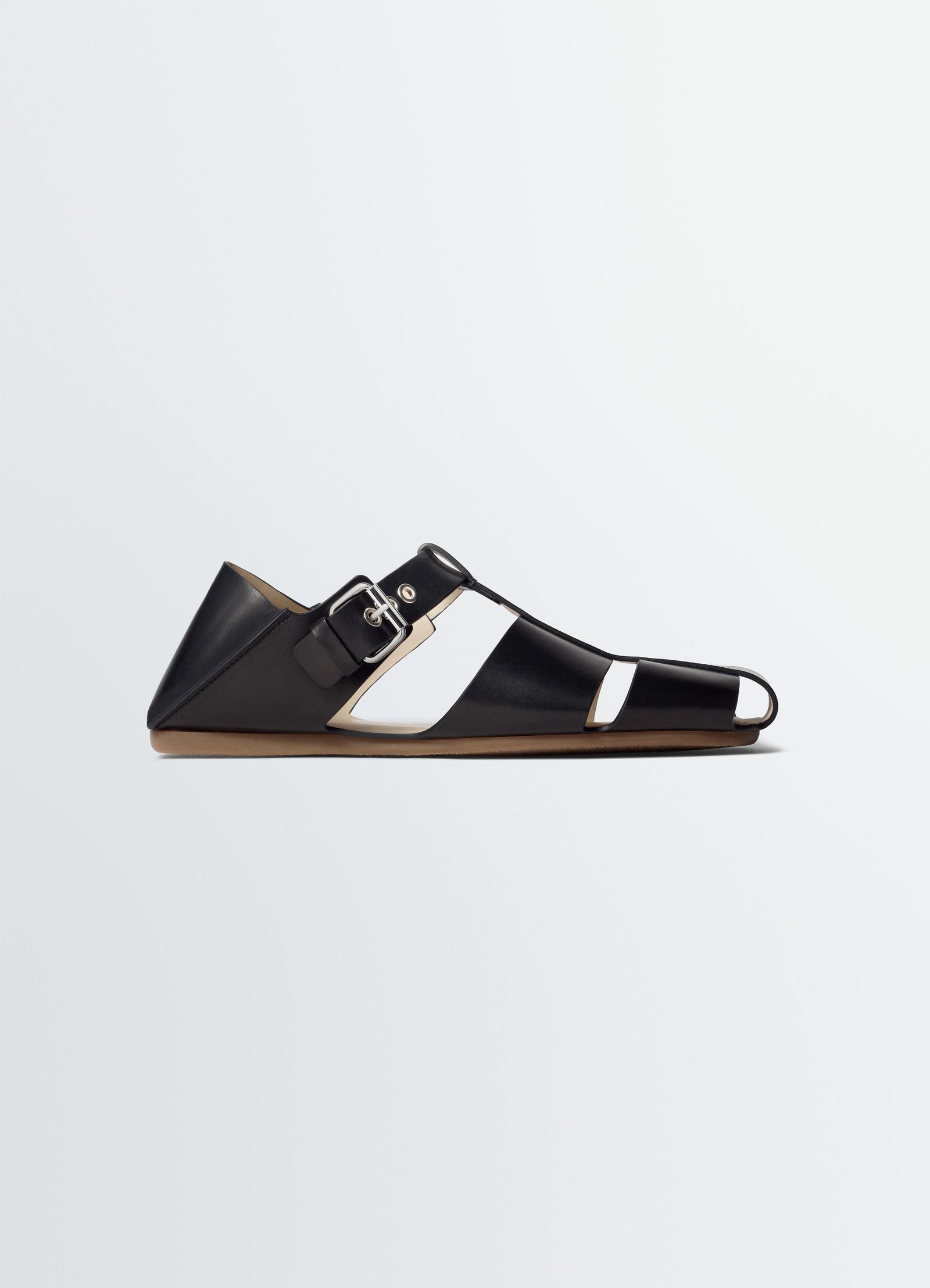 Fisherman Slip On Sandals In Leather