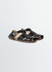 Fisherman Slip On Sandals In Leather