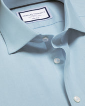 Non Iron Westminster Weave Shirt Aqua Green