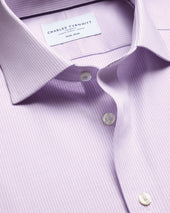 Shirt à tissage Greenwich extensible sans repassage – Lilas