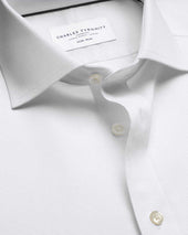 Non Iron Stretch Printed Trim Shirt