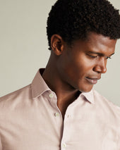 Non Iron Stretch Texure Square Shirt