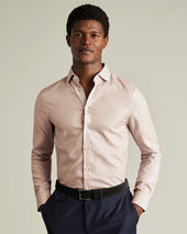 Non Iron Stretch Texure Square Shirt