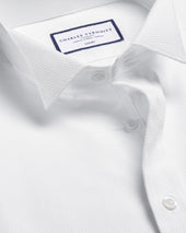Marcella Bib Tuxedo Shirt - White