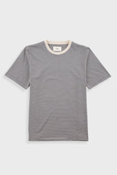1x1 Striped T-Shirt - Soft Black
