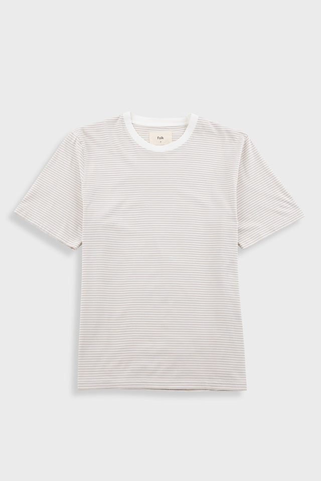 1x1 Striped T-Shirt - Stone