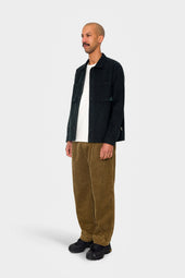 Anniversary Patch Overshirt Deep Green Moleskin
