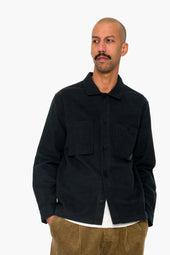 Anniversary Patch Overshirt Deep Green Moleskin