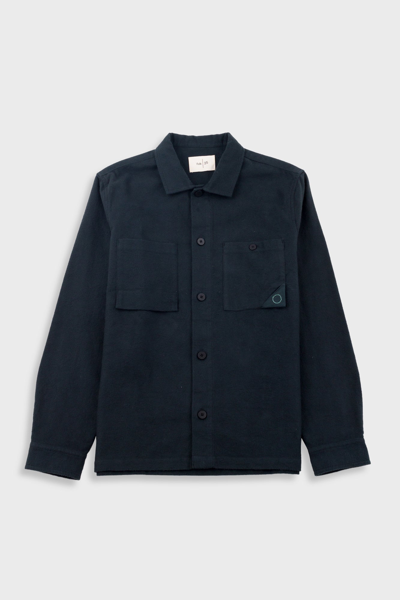 Anniversary Patch Overshirt Deep Green Moleskin