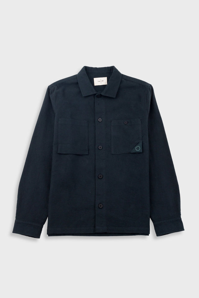Anniversary Patch Overshirt - Deep Green Moleskin