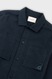 Anniversary Patch Overshirt Deep Green Moleskin