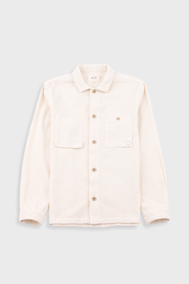 Anniversary Patch Overshirt - Light Stone Chunky Cord