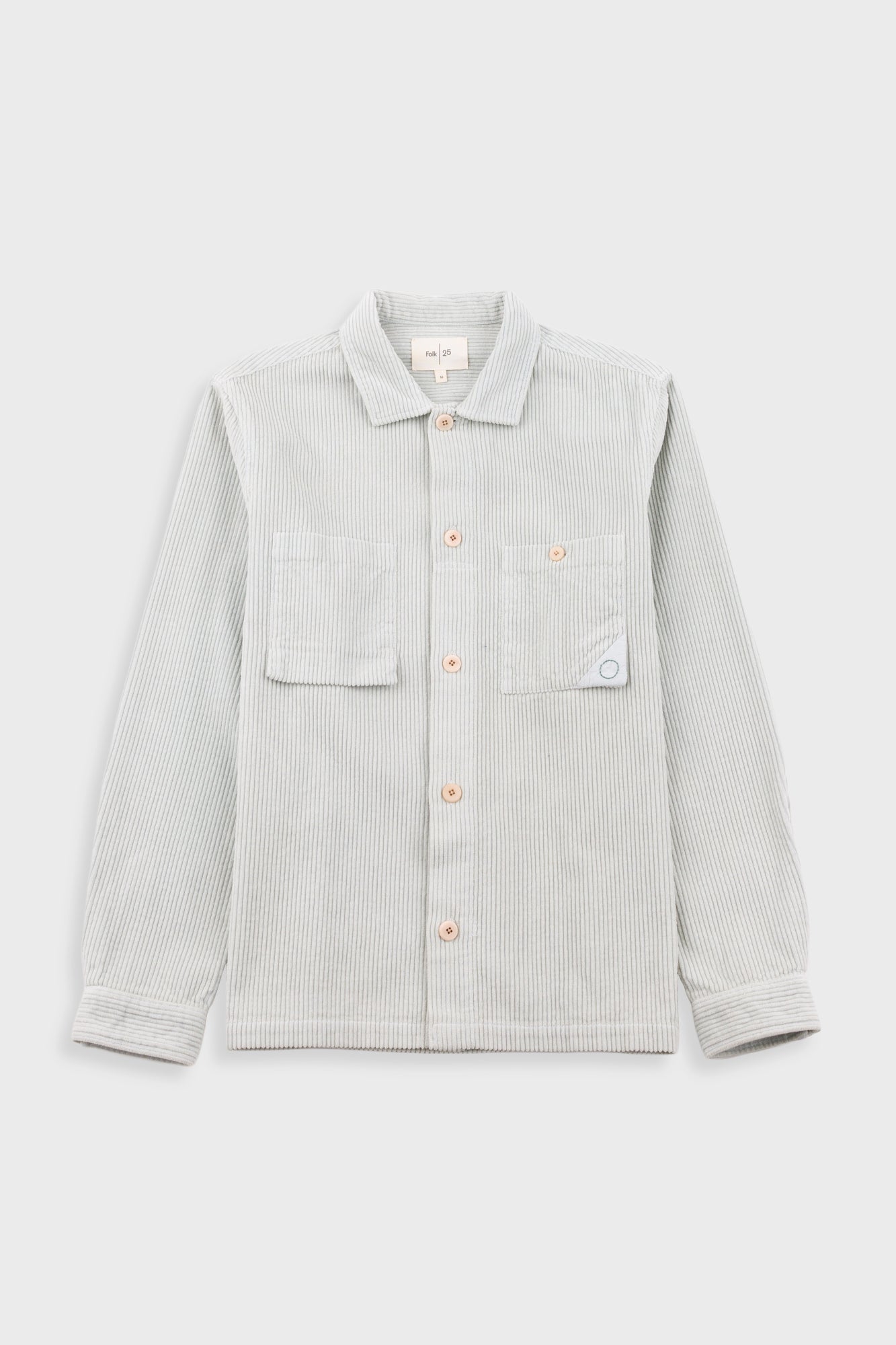 Anniversary Patch Overshirt Misty Green Chunky Cord