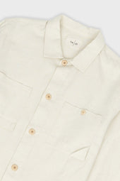Anniversary Patch Overshirt Linen