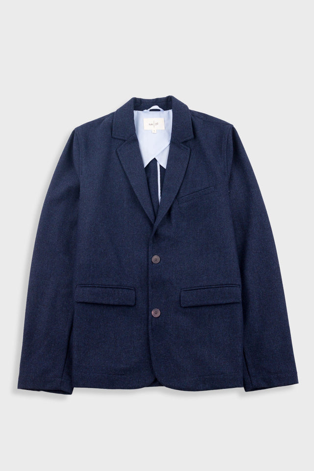 Assembly Blazer - Navy Melange Wool