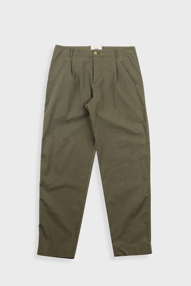 Assembly Pant - Dark Olive Seersucker