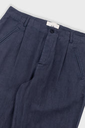 Assembly Pant Blue Herringbone