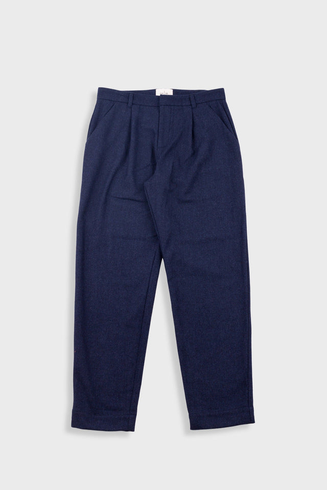 Assembly Suit Trouser - Navy Melange Wool