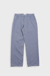 Barrel Leg Jean Ticking Stripe