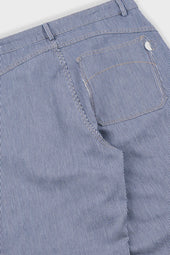 Barrel Leg Jean Ticking Stripe
