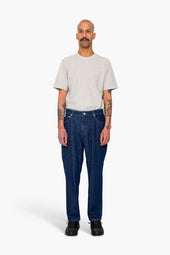 Barrel Leg Trouser Slub