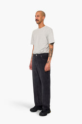 Barrel Leg Trouser Grey Chunky Cord