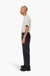 Barrel Leg Trouser Grey Chunky Cord