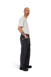 Barrel Leg Trouser Grey Chunky Cord