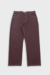 Barrel Leg Trouser - Soft Brown Twill