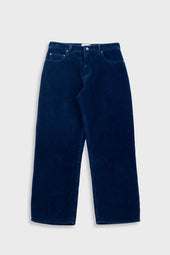 Barrel Leg Trouser - Washed Indigo Cord
