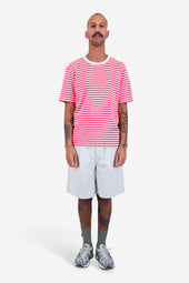 Classic Striped T Shirt Raspberry Stripe