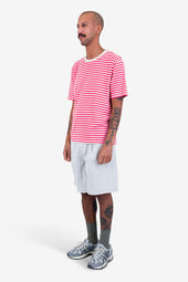 Classic Striped T Shirt Raspberry Stripe