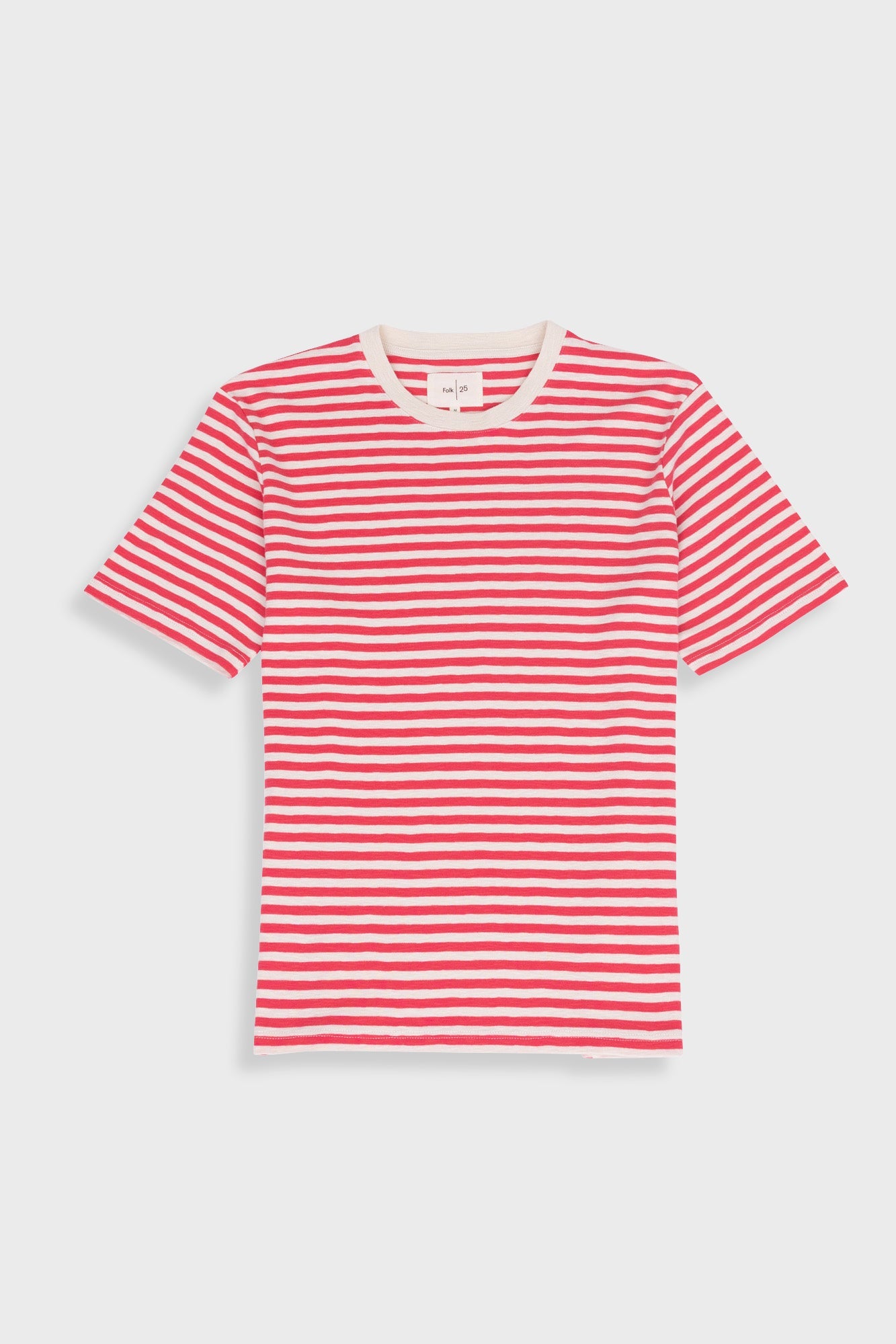 Classic Striped T Shirt Raspberry Stripe