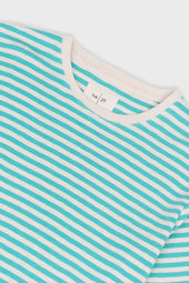 Classic Striped T Shirt Tropical Green Stripe