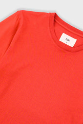 Contrast Sleeve T Shirt Crimson