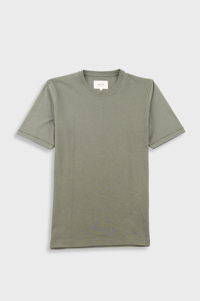 Contrast Sleeve T-Shirt - Olive