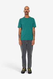 Contrast Sleeve T Shirt Phthalo Green
