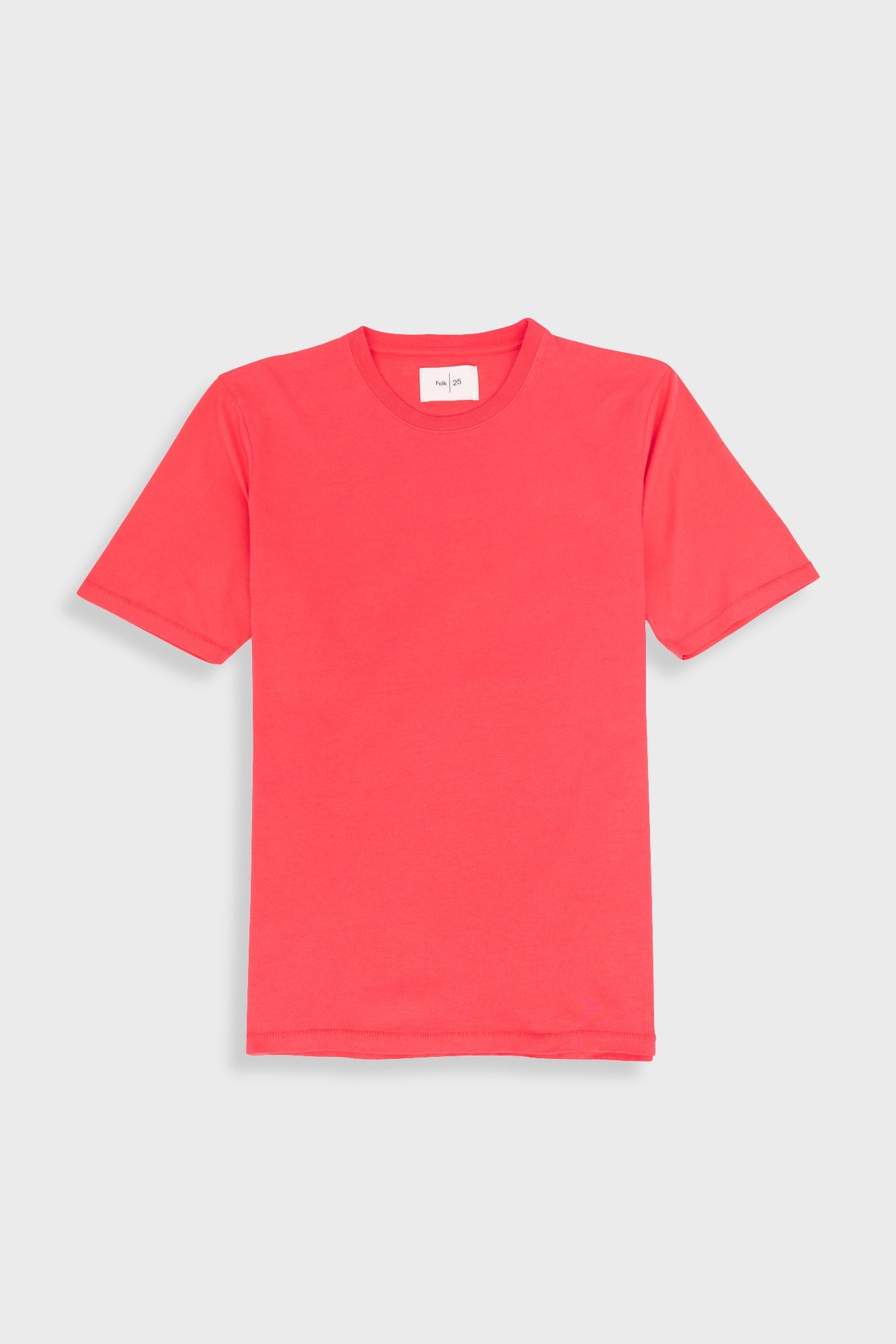 Contrast Sleeve T Shirt Raspberry